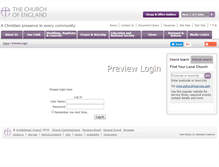 Tablet Screenshot of live.churchofengland.org
